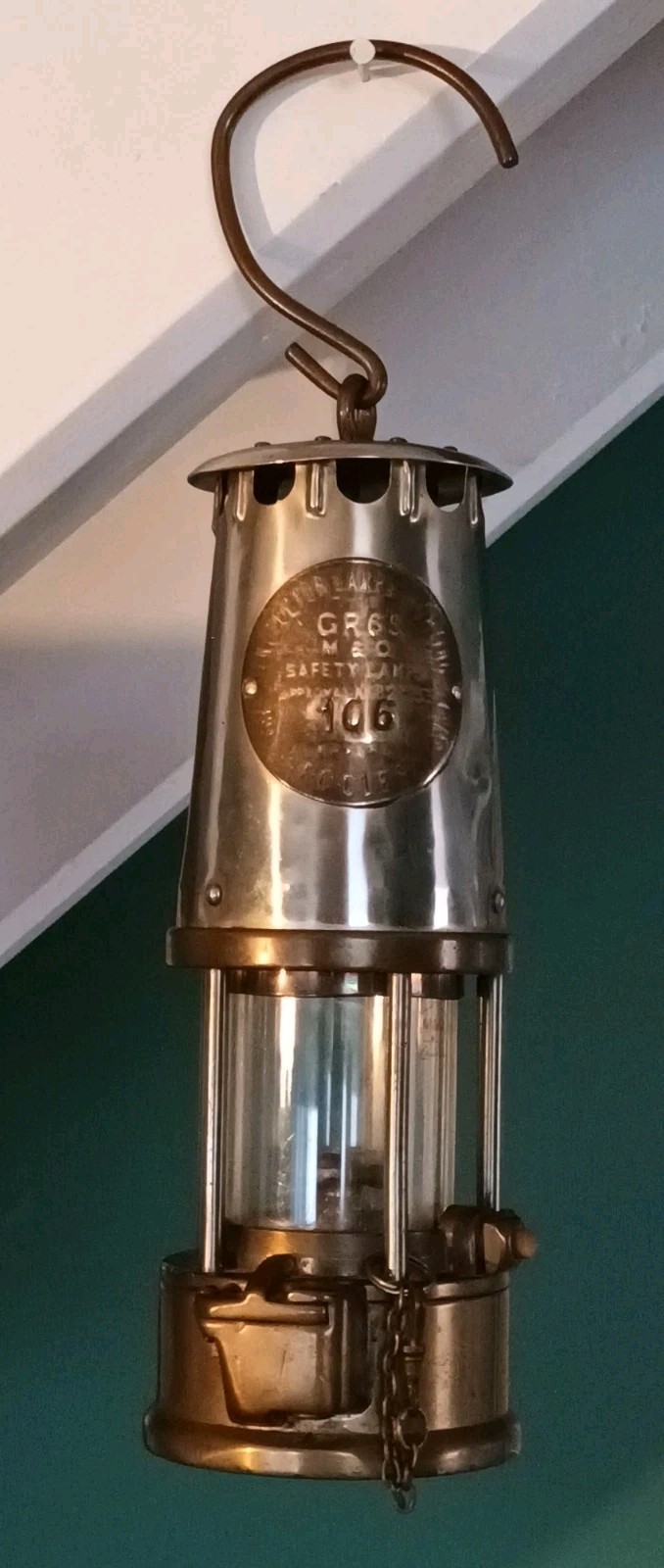 Eccles Miners Safety Lamp The Protector Lamp & Lighting Co Ltd Type GR6S B2/233