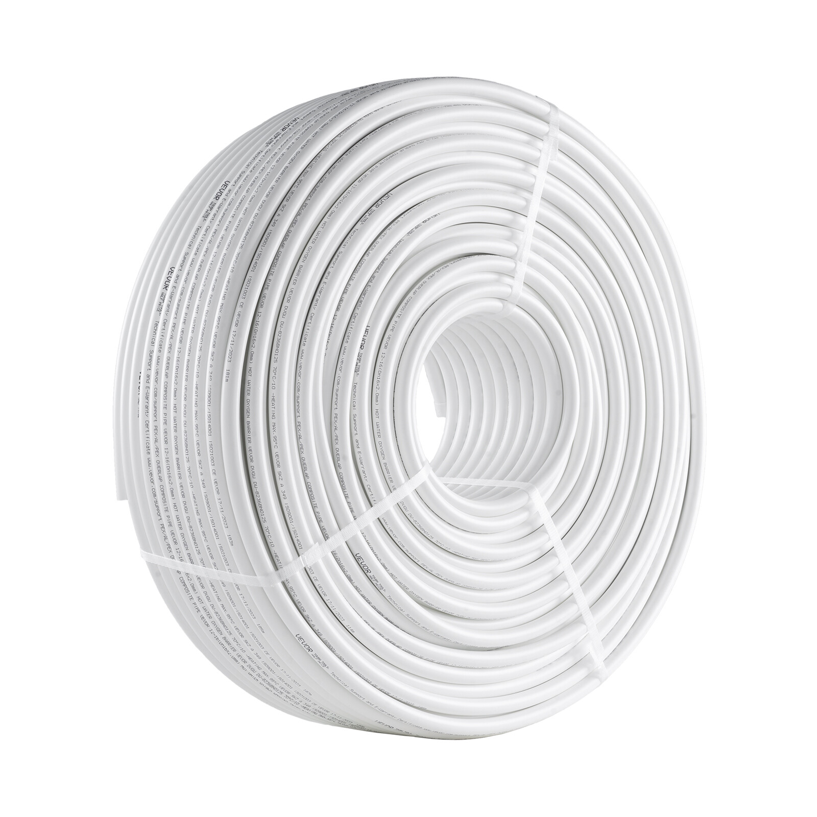 VEVOR 1/2"-656ft PEX-AL-PEX Tubing Oxygen Barrier 200M Pipe for Heating Plumbing