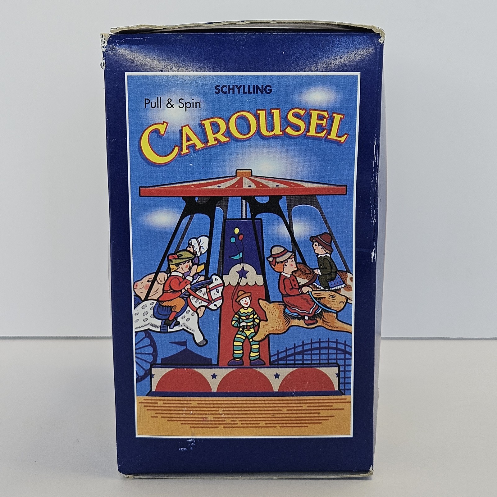 Vintage Schylling Horse Pull & Spin Carousel Collector Series In Box!