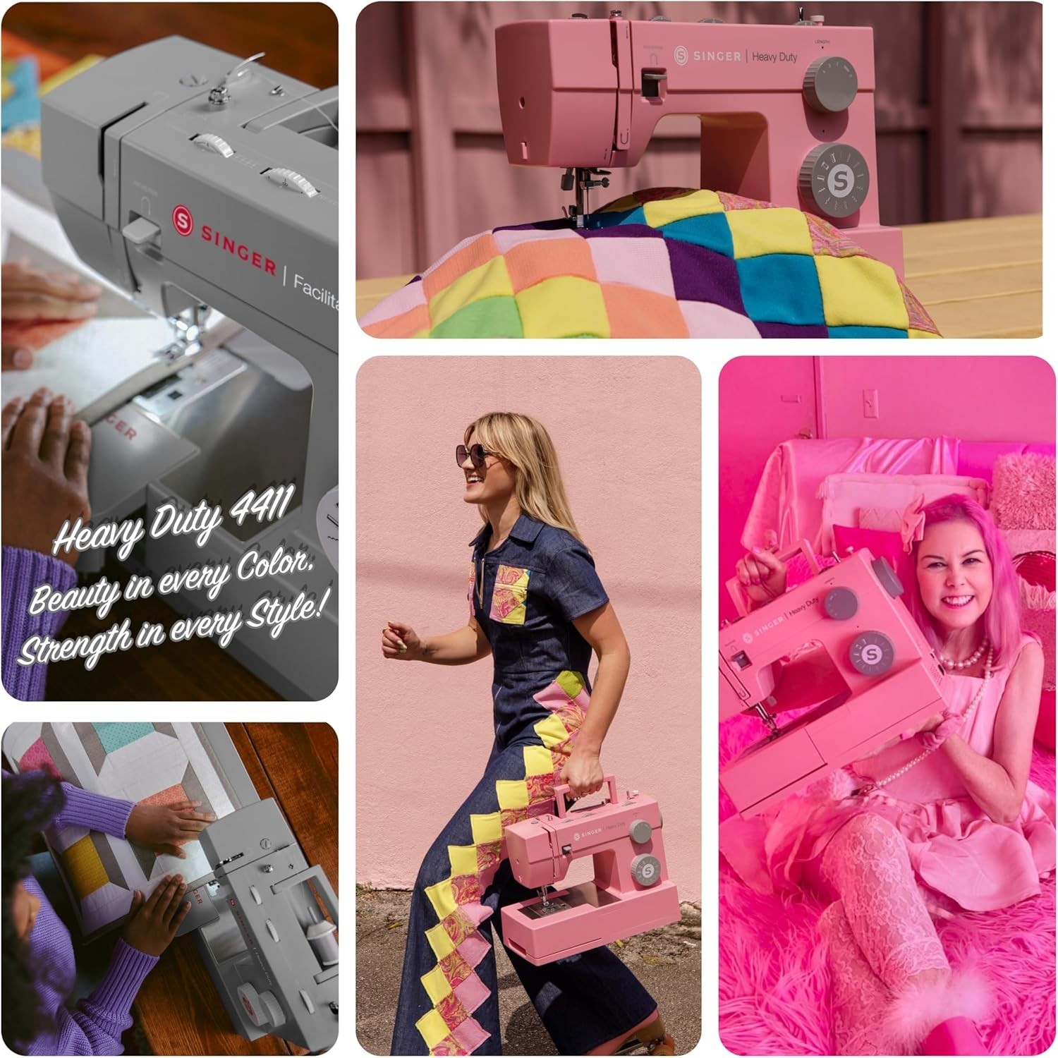 SINGER Heavy Duty 4411 High Speed Sewing Machine with Accessory Kit | Strong Mot