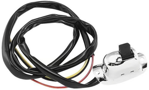 Bikers Choice Headlight Switch - Chrome - W/Wires Motorcycle Street Bike 492581