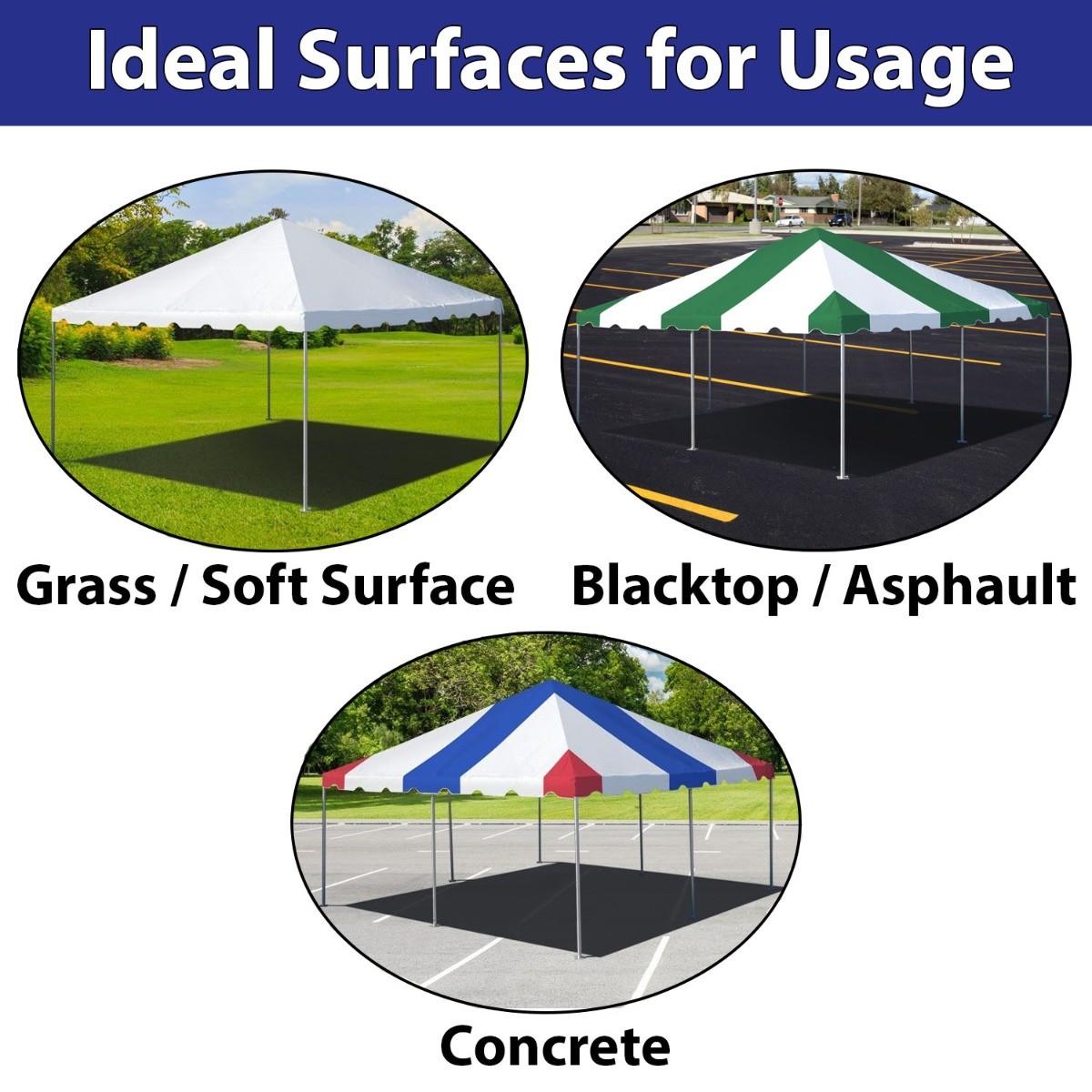 Commercial Frame Tent 10x20 Vinyl Canopy Event Party Tent
