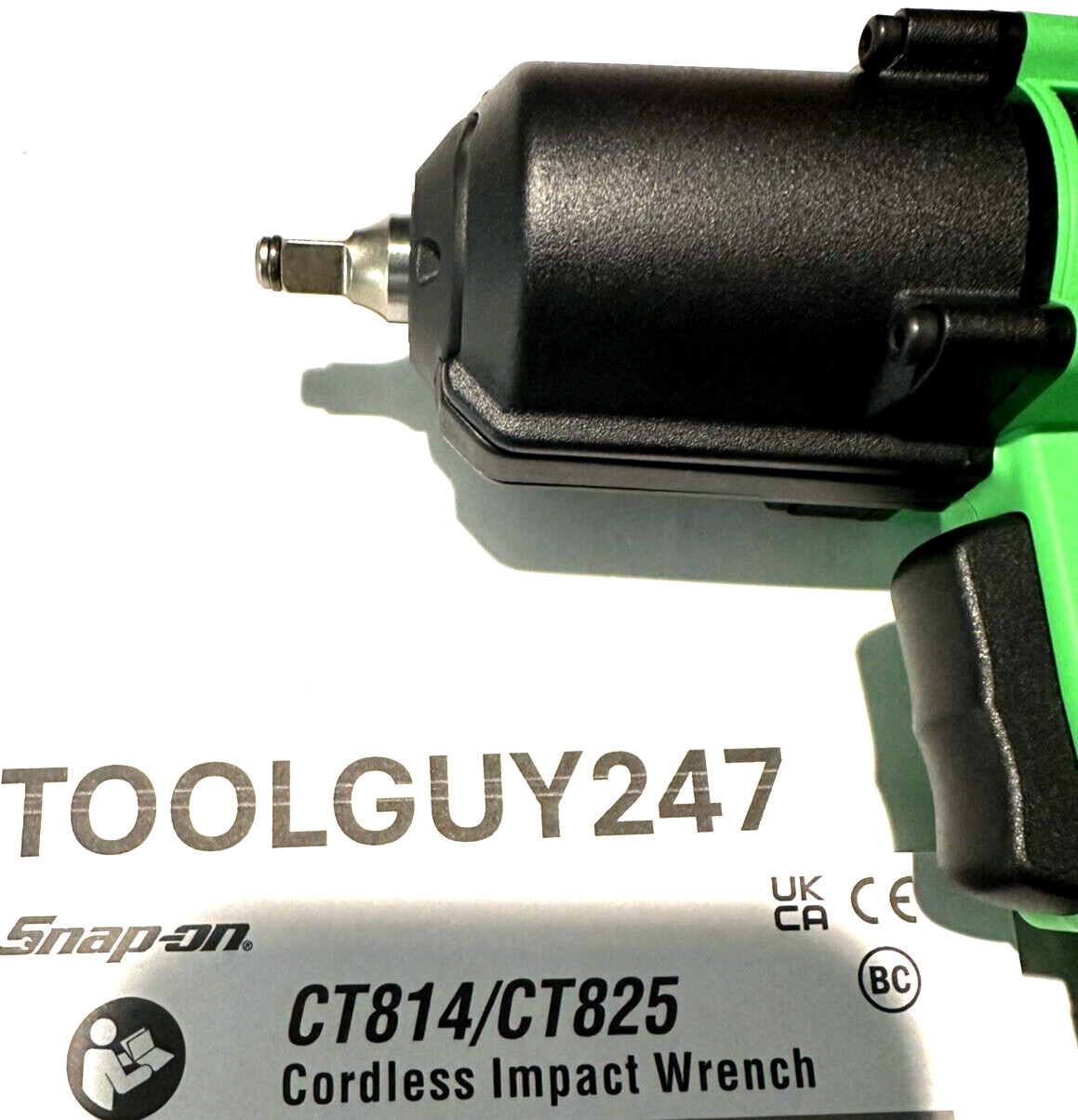 SNAP ON TOOLS NEW Lithium Ion CT825 G DB 14.4V 1/4" Dr Brushless Impact Wrench