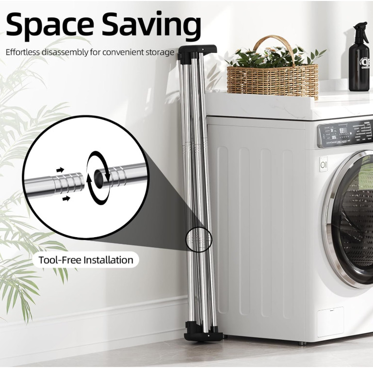 Tendedero Plegable Acero Inox Ropa Portátil Interior Exterior Viaje, Nuevo