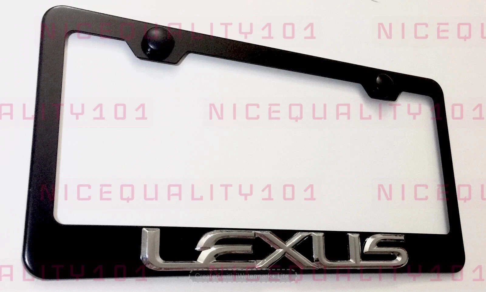 3D Lexus Stainless Steel Finished License Plate Frame Rust Free