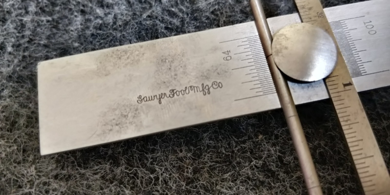 ANTIQUE Sawyer #57 Depth Gage machinist tool GREAT Condition