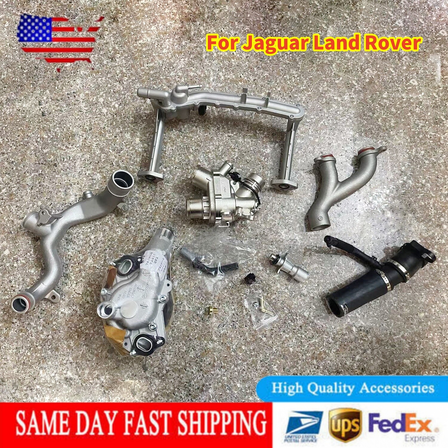 1 Set Cooling System Kit 3.0L V6 Supercharged Engine for Jaguar Land Rover