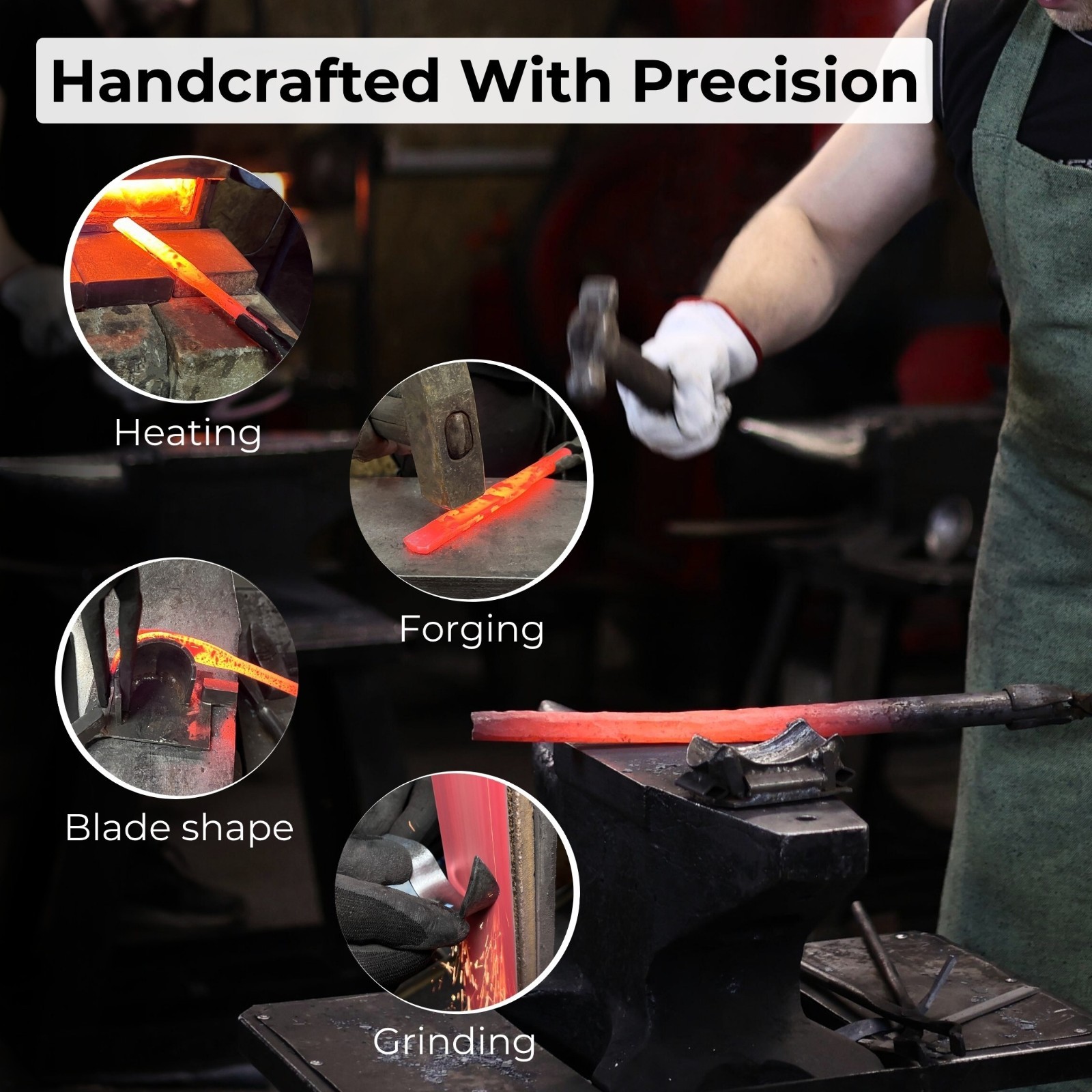 Long Hook Carving Knife 2.36'' Blade For Bowls Spoons Carbon Steel Ash Handle