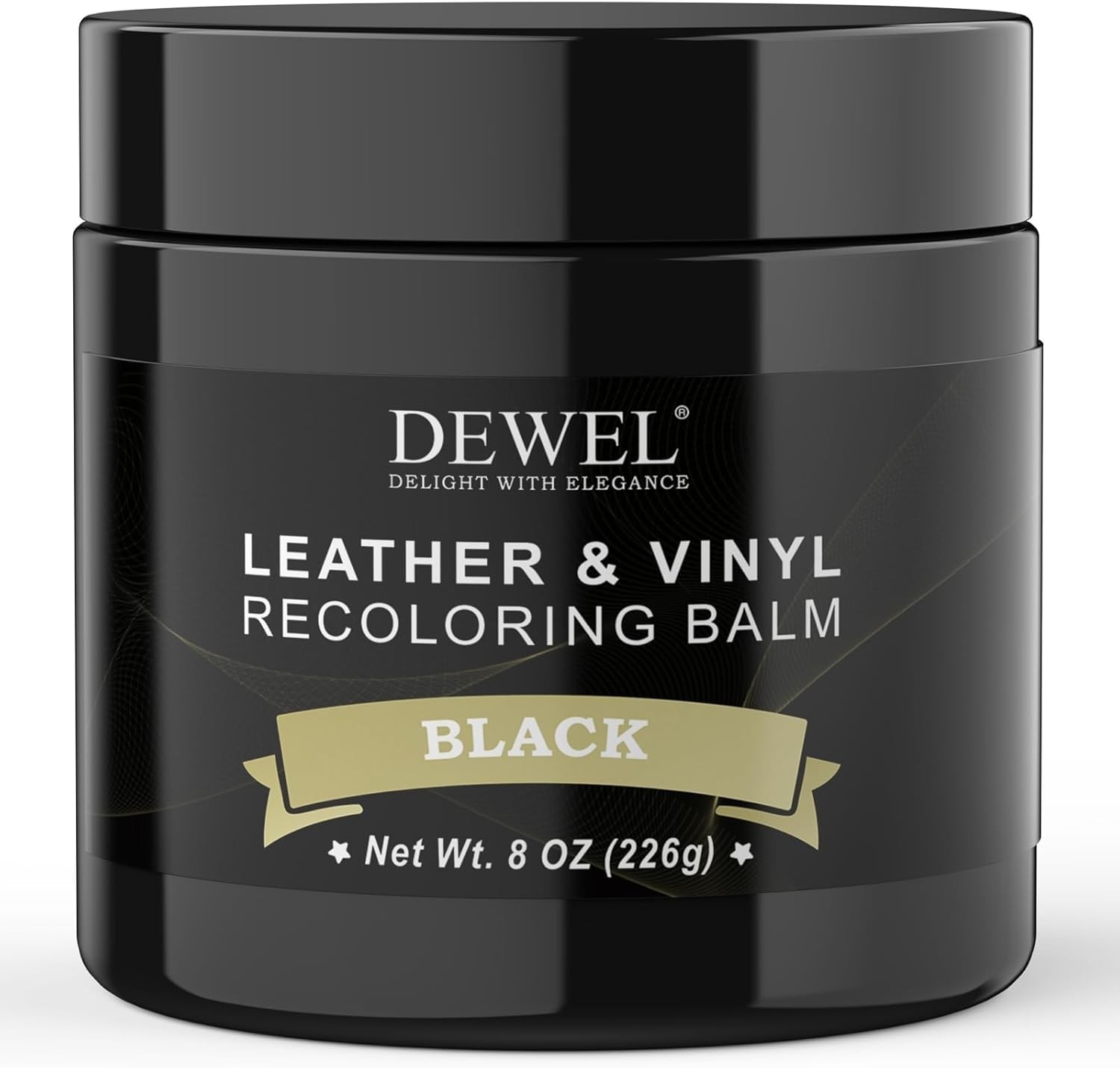 Leather Recoloring Balm, Black Leather Color Restorer for Scratched and Faded