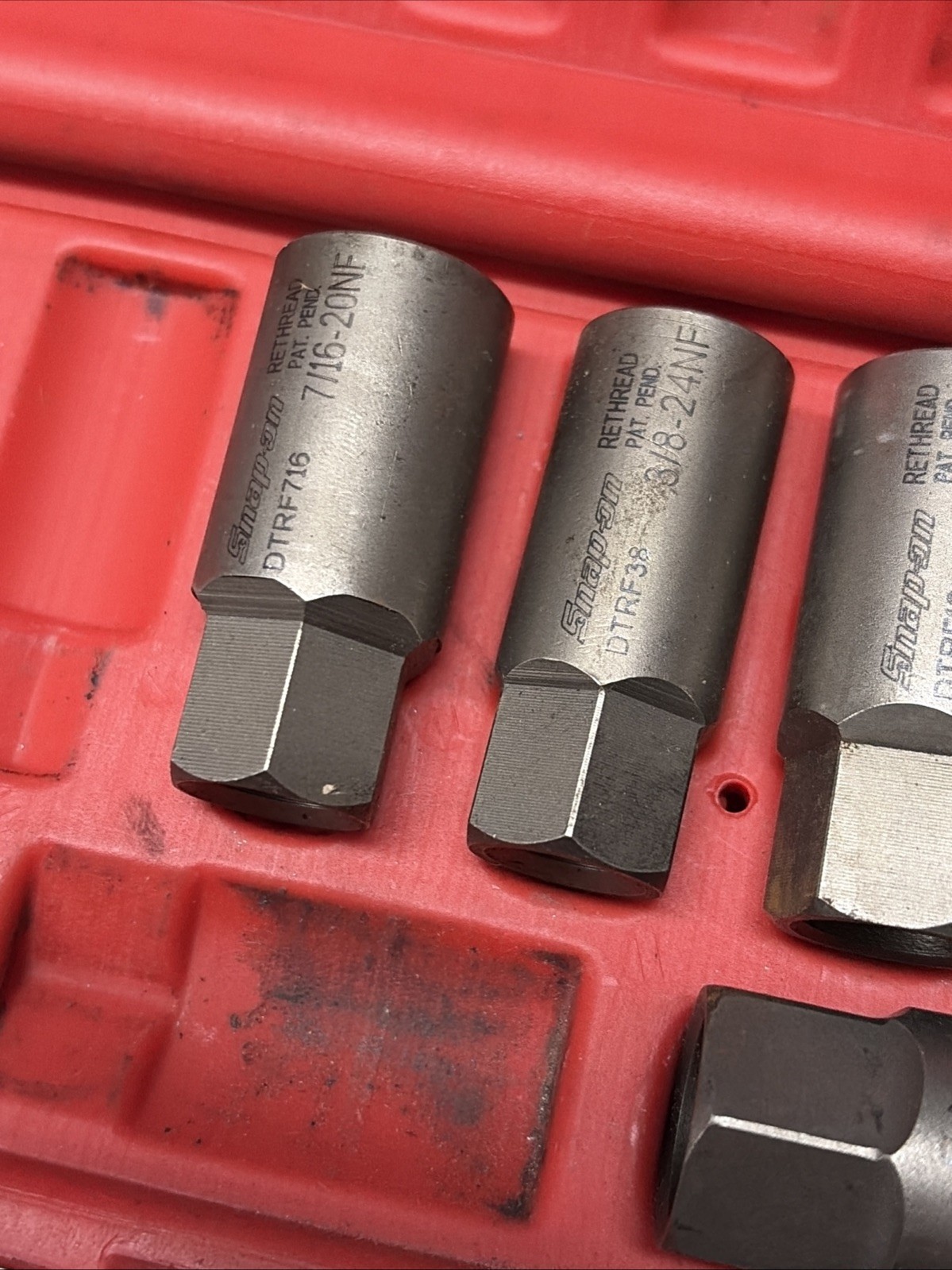 Snap On DTRFS105 (NOW DTRCS105) 5 Piece Deep Well Coarse Thread Chasers Set #9E