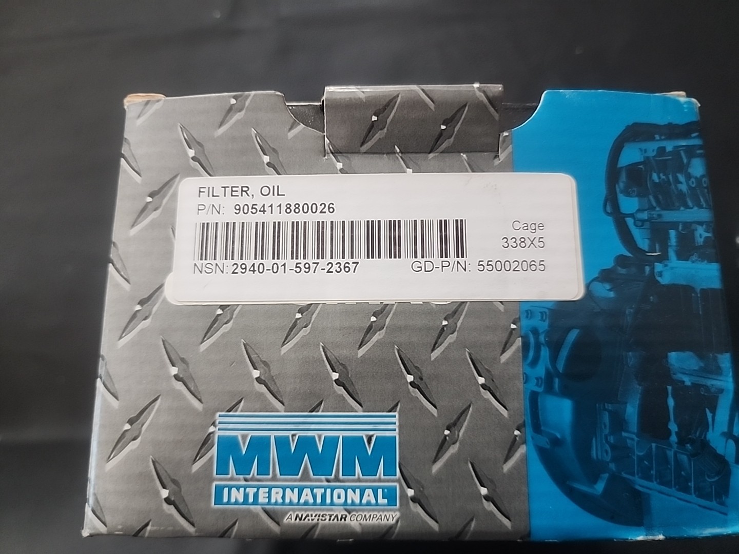 NEW OEM ITV GROWLER OIL FILTER USGI M1161 M1163 MWM GENERAL DYNAMICS