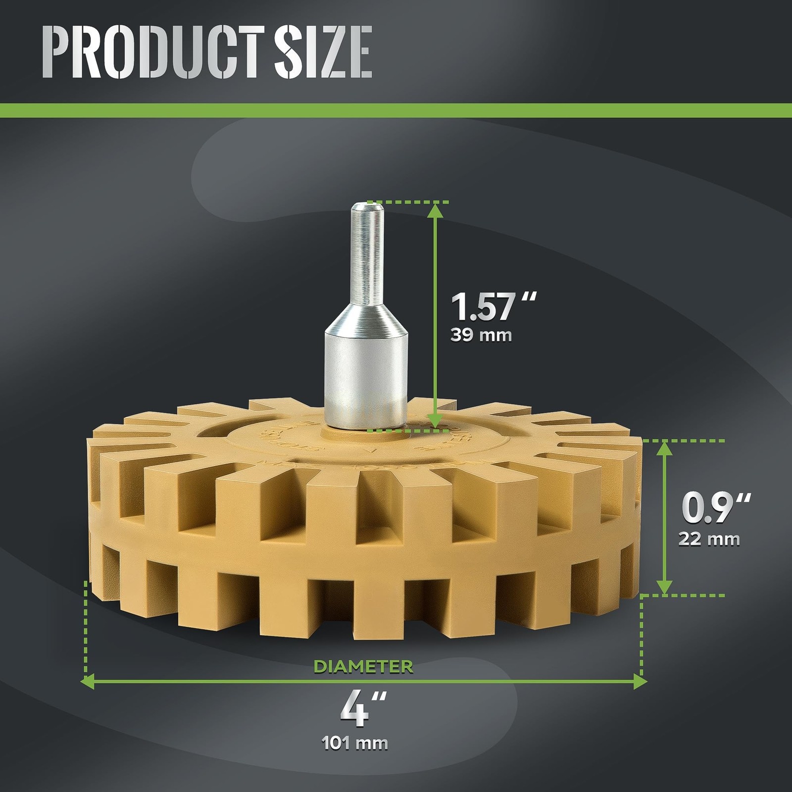 Decal Remover Wheel Eraser Wheel Rubber 2 Pack Vinyl Tapes and Graphics Rubbe...