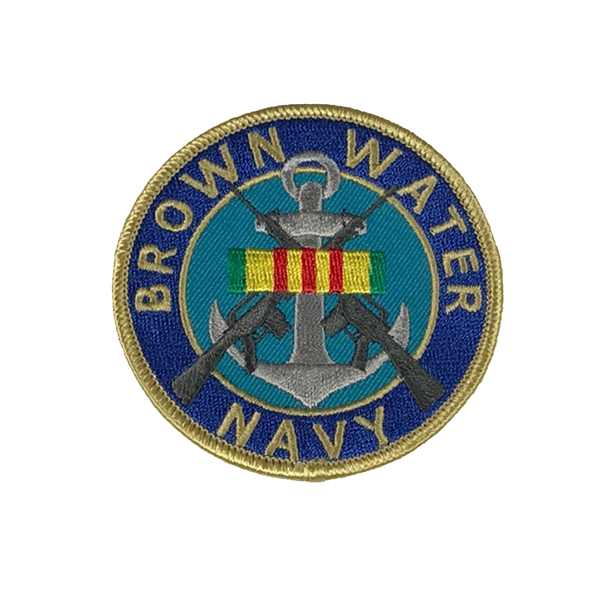 Brown Water Navy Vietnam Ribbon Patch, New, Free Shipping
