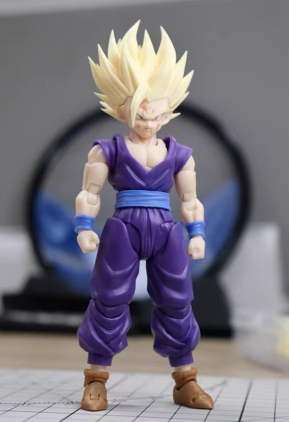 Air x HM Studio AH006 ssj2 Gohan 1/12 shf yellow Hair Head Sculpt Accessories
