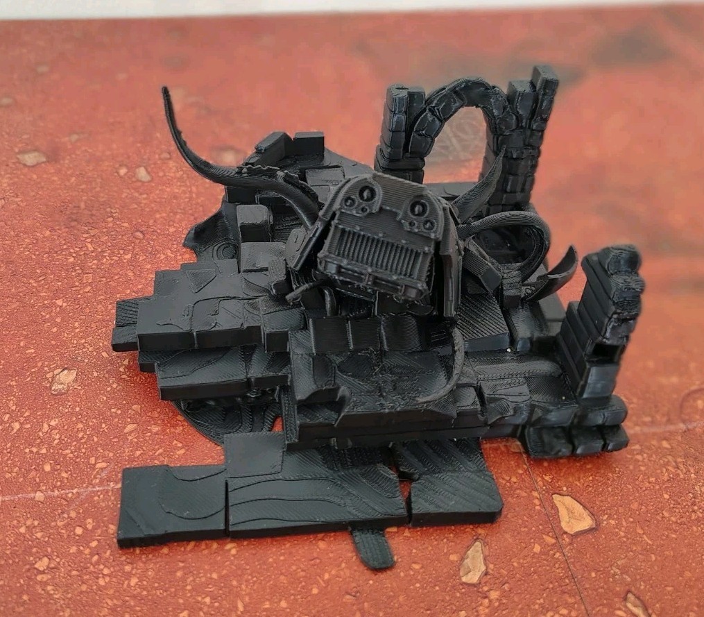 Warhound Titan Wreck Perfect Warhammer Terrain Ruin Objective Marker