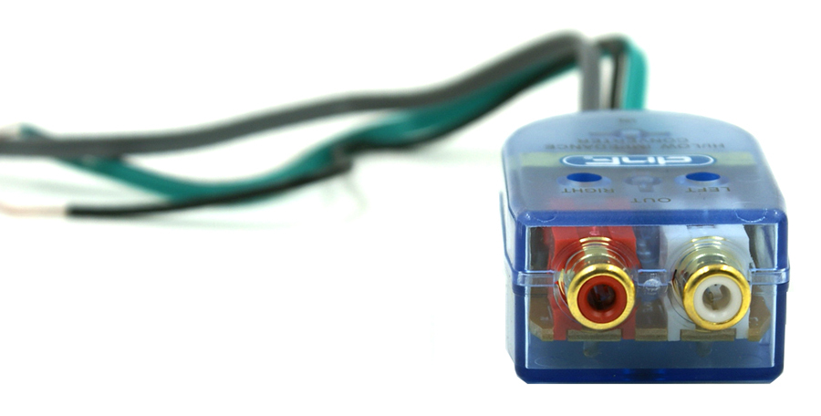 DNF High to Low Adjustable Impedance Converter 2 Channel RCA High- Low Line Out