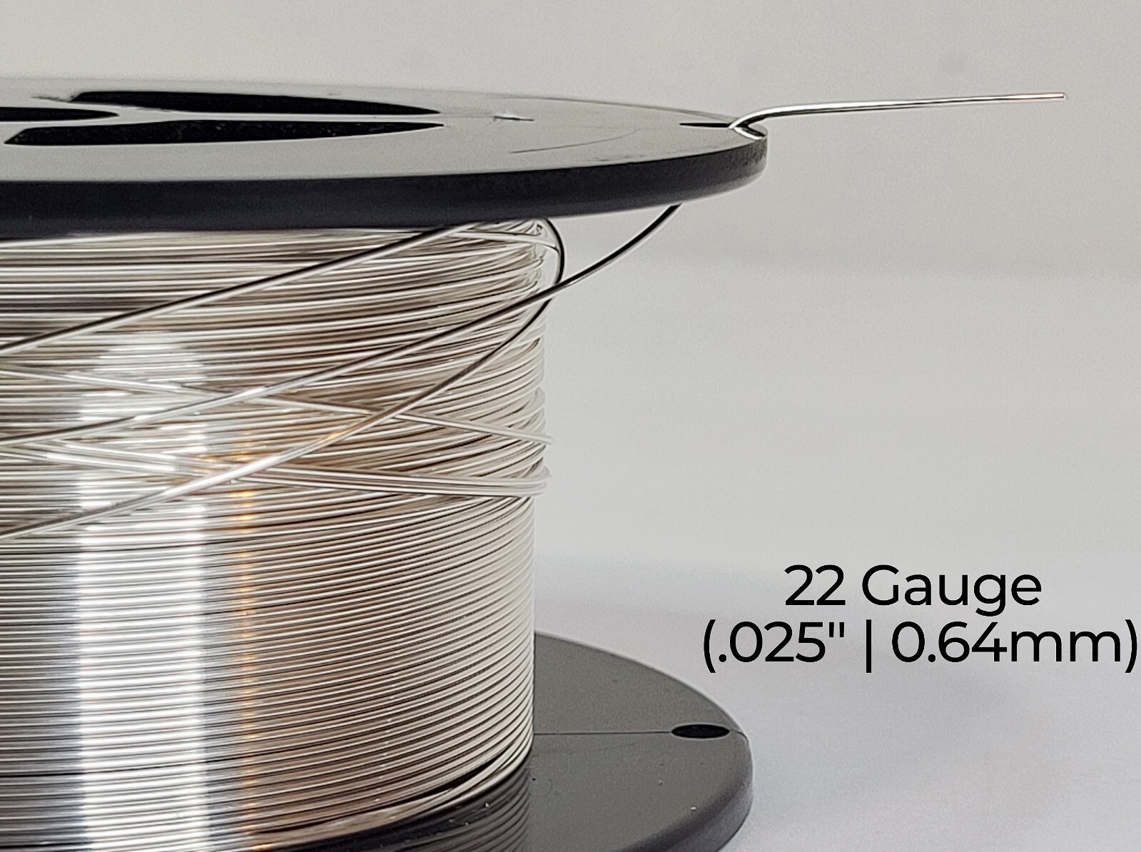 925 Sterling Silver Wire | Round | Half Hard | 10-30 Gauge | 1-10 ft | USA