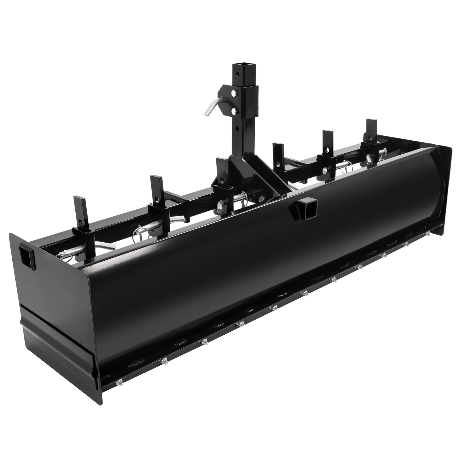 Powder Coated Steel 55" Box Blade Scraper W/6 Scarifier Shank For Cat 0 & Cat 1