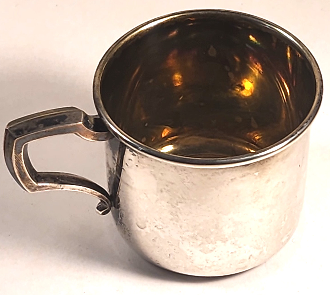 VINTAGE WEB STERLING SILVER BABY CUP #511 49 GRAMS