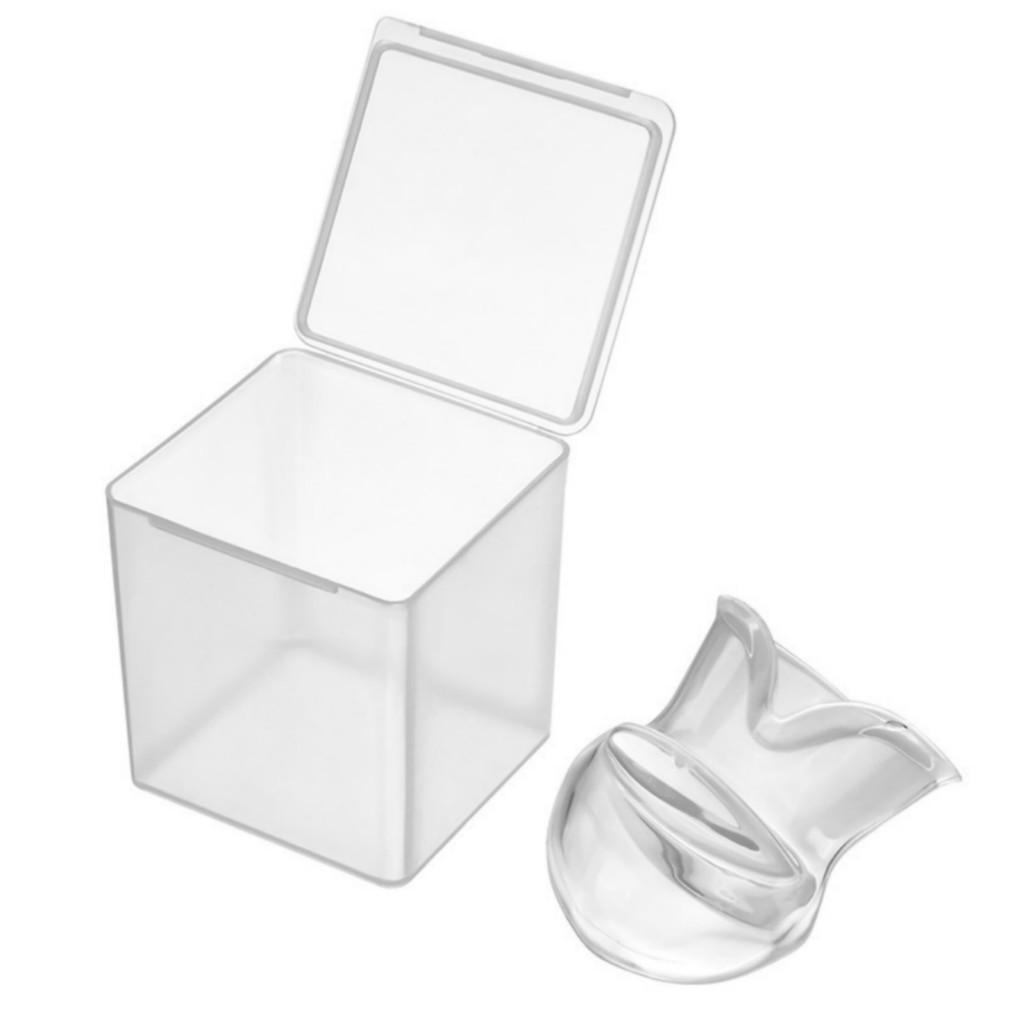 2XAnti Snoring Sleep Aid Device Silicone Tongue Mouthpiece Snore Stopper w/Case~