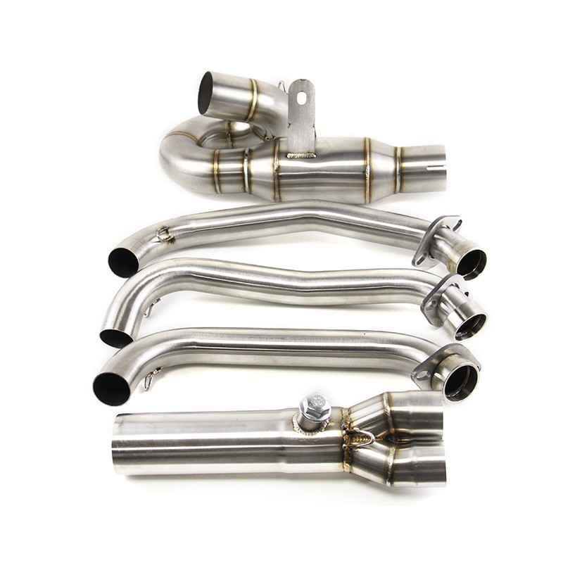 Full Exhaust System 675SS For CF-Moto 675SR 2024-2025 Header Pipe Black Mufflers