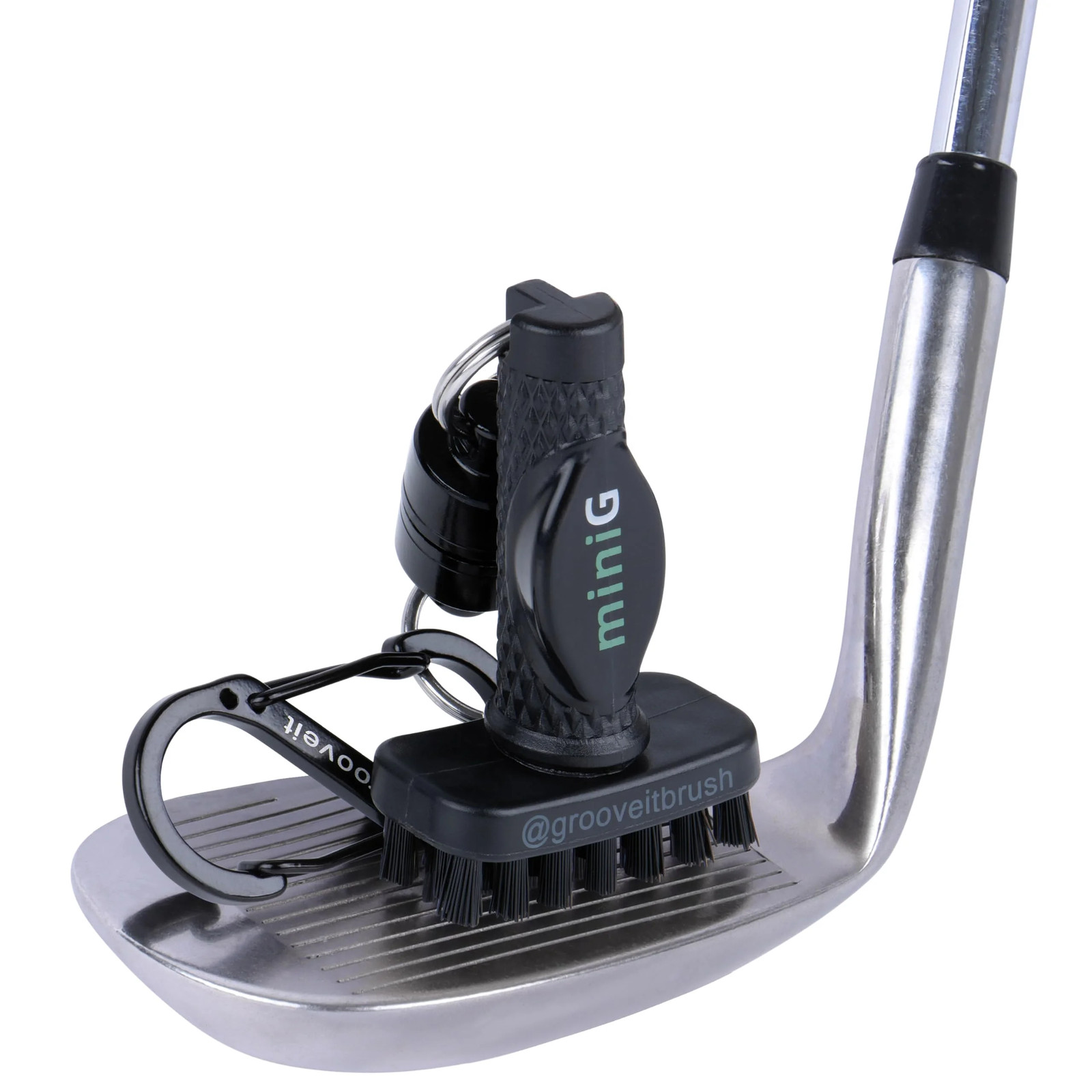 New Grooveit Golf Mini G Cleaning Brush Black