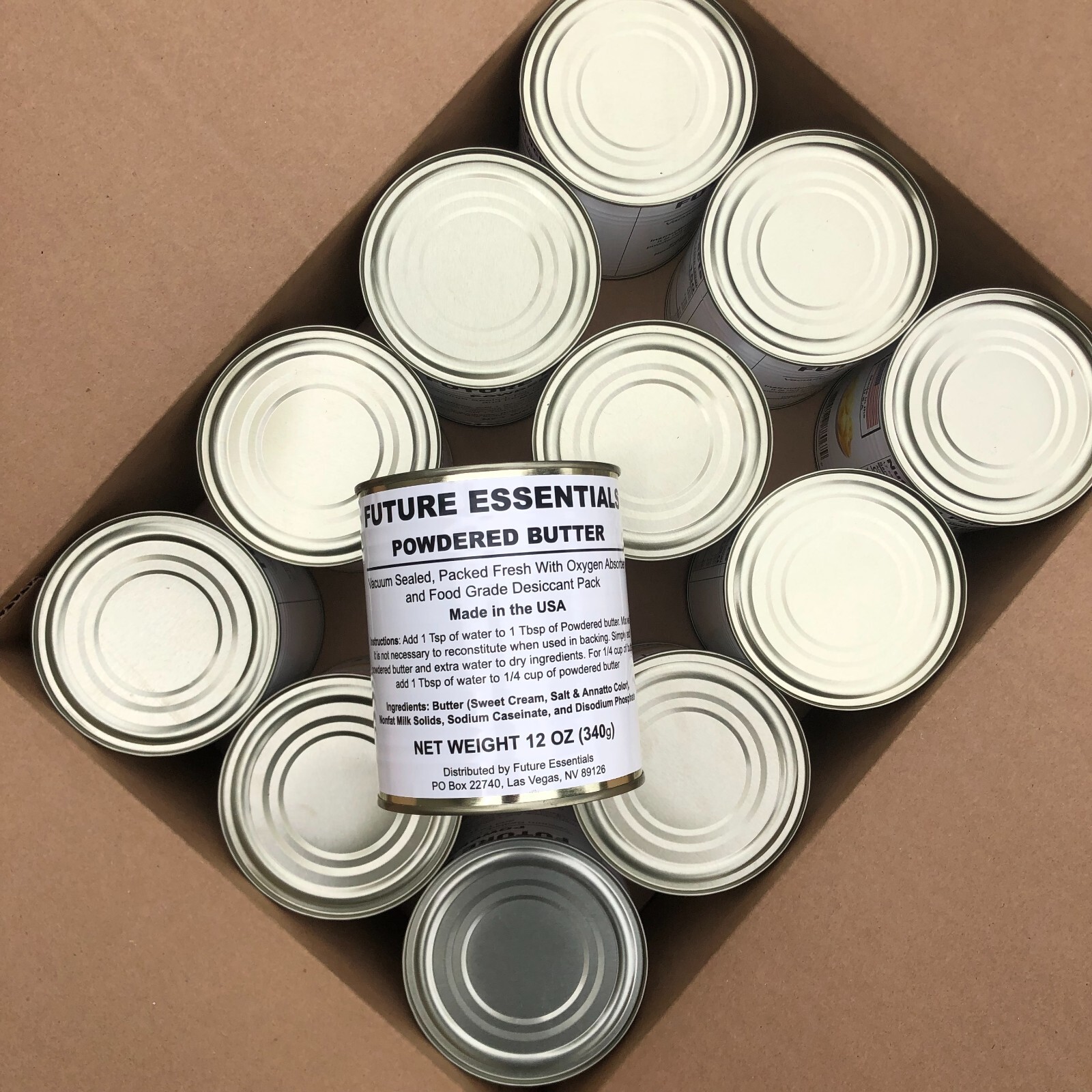 Canned Butter by Future Essentials, Powdered, Long Shelf Life, Made in the USA