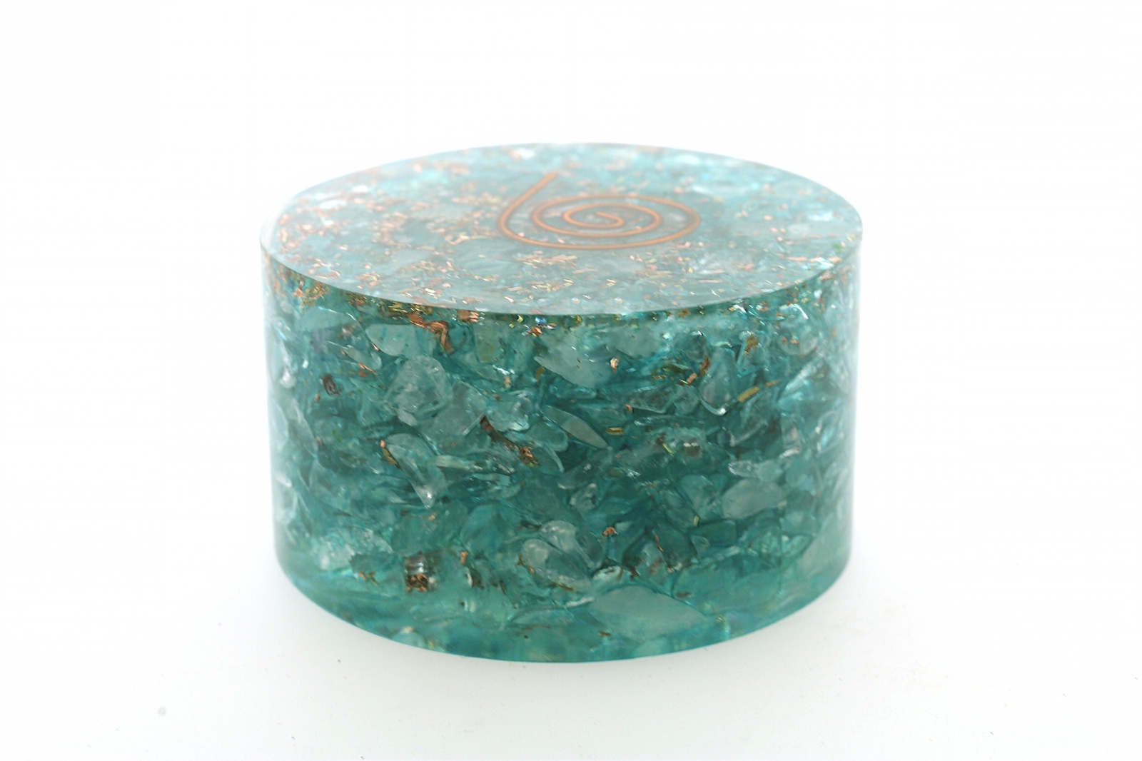 Aquamarine Orgone Tower Buster Powerful EMF & 5G Protection 1.5in