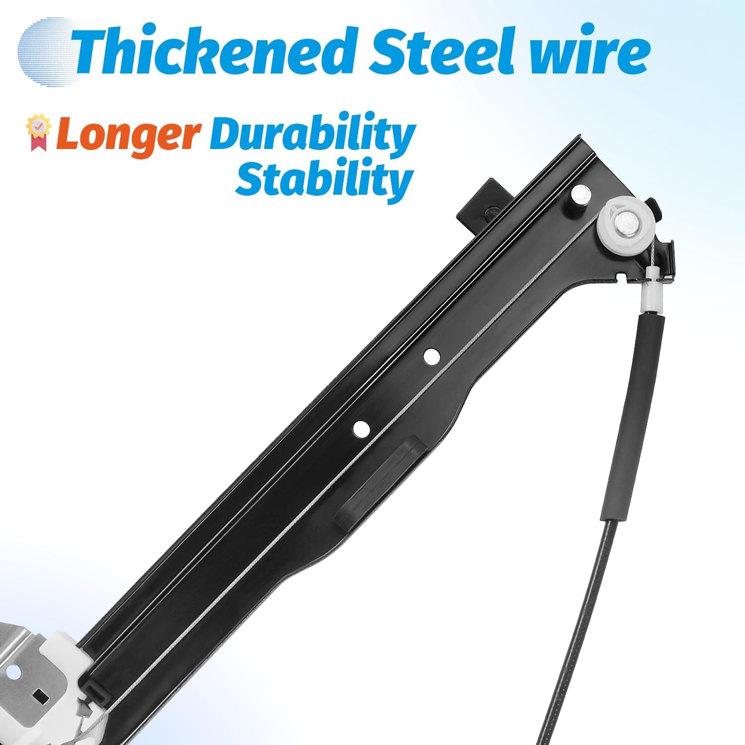 Rear Driver Side Window Regulator with Motor Compatible with 2000-2007 Chevy