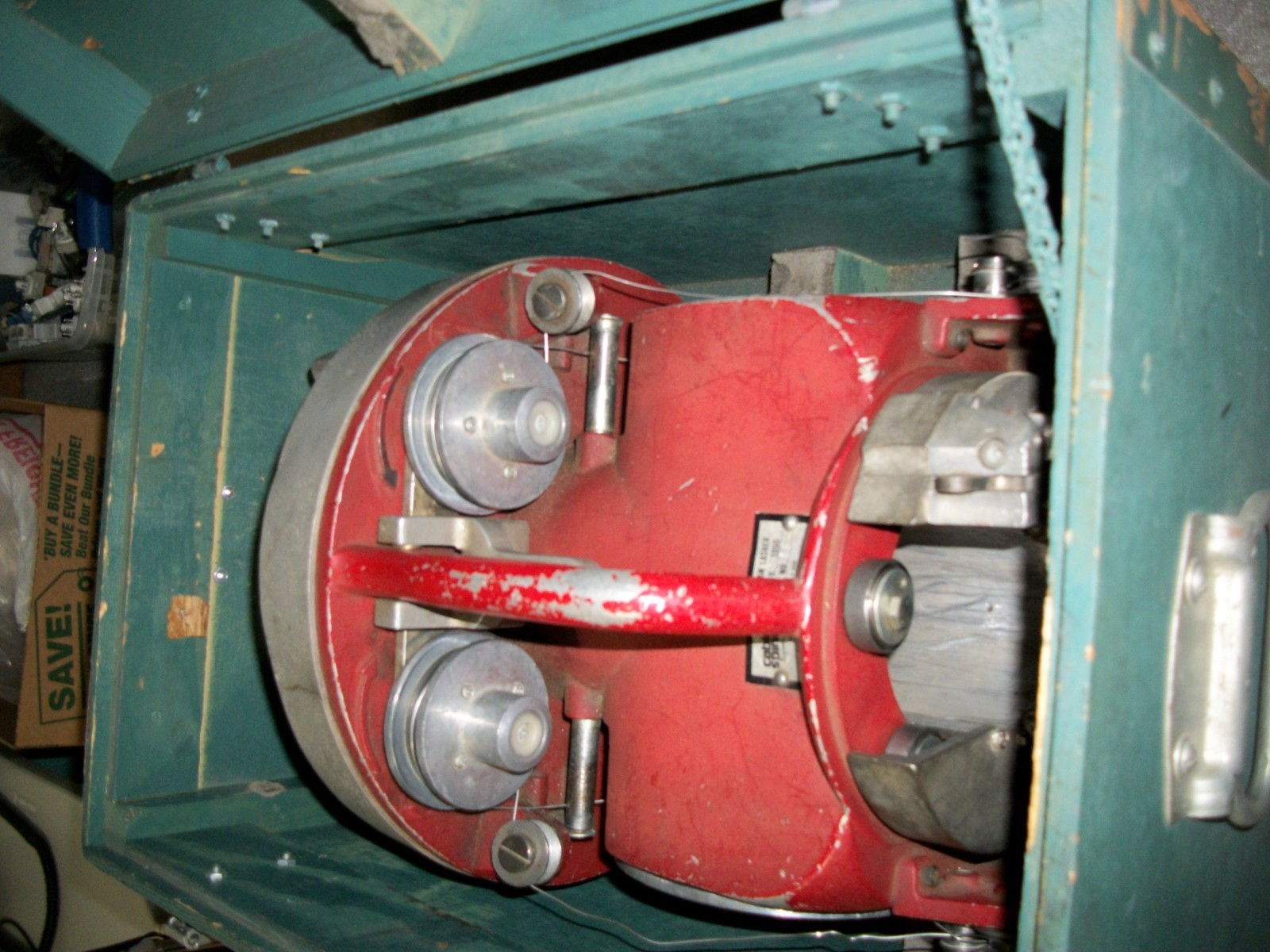 NICE CABLE SPINNING EQUIPMENT MODEL 1050 LINEMAN LASHER MACHINE WITH CASE