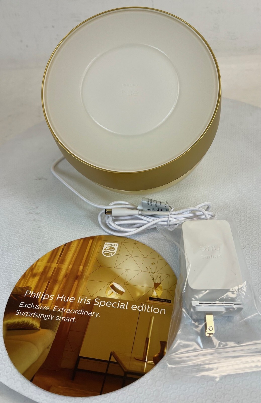 Philips Hue White and Color Corded Dimmable Smart Lamp, Limited Edition Gold