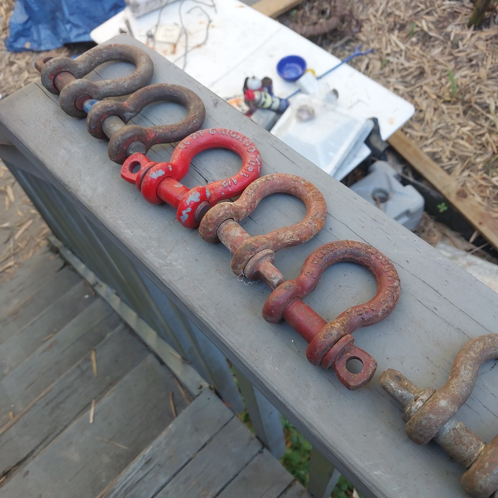 14 Screw Anchor Shackles Some Marked Japan Clevis U.S. NAVY SHIP SALVAGE