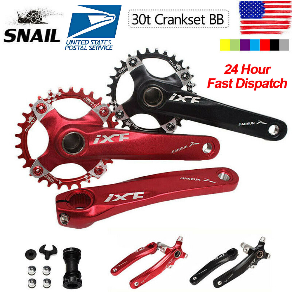 IXF 30T 104bcd CNC MTB Bike Crankset BB Narrow Wide Chainring 170mm Single Crank