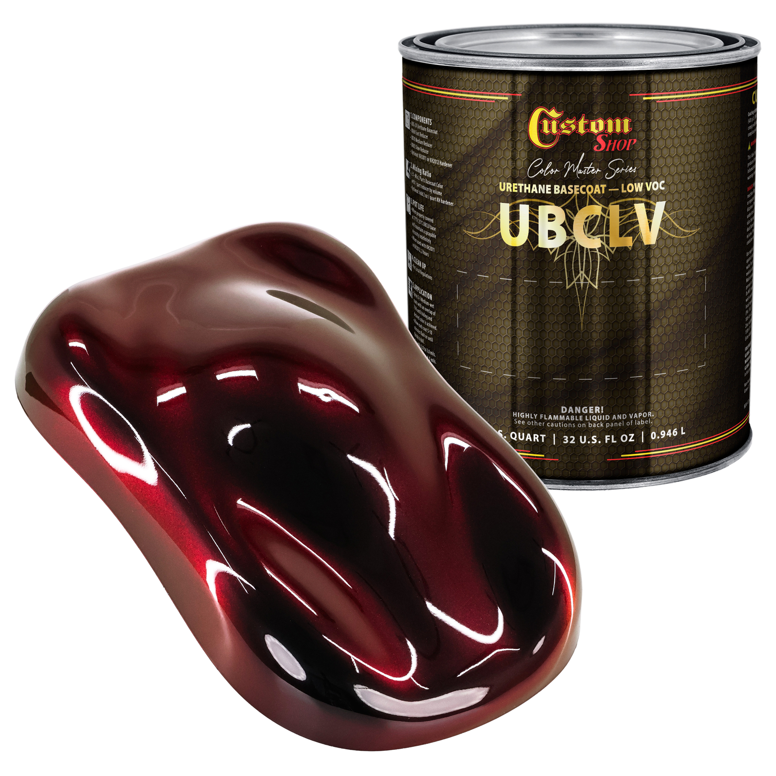 CCS Custom Color Shift Automotive Paint - Red to Black Shifting Effect - Quart