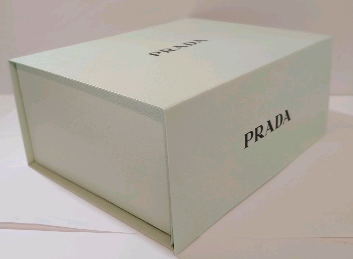 Prada Gift Box Light Green EMPTY 9.5” x 7.25” x 4” Authentic New Designer