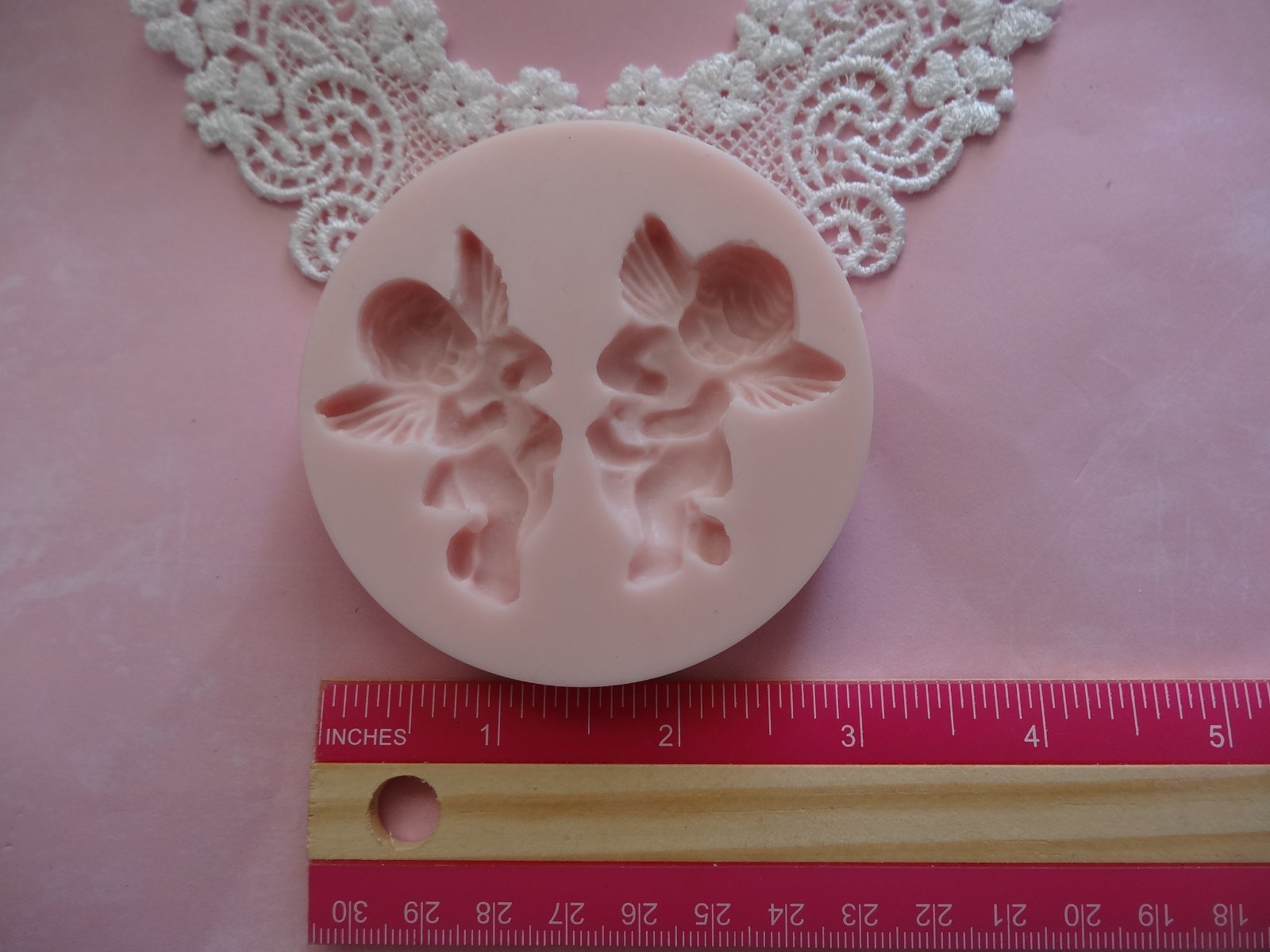 Two Angels silicone mold fondant cake decorating APPROVED FOR FOOD