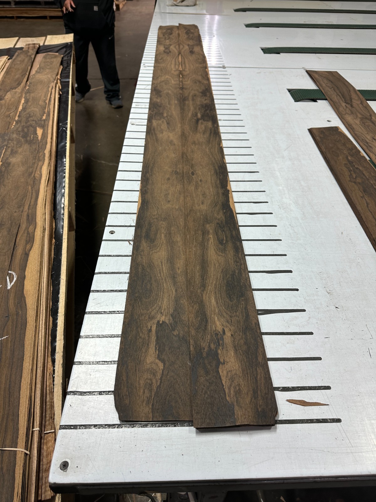 Ziricote Raw Wood Veneer 2 sheets 96'' x 4'' 321G