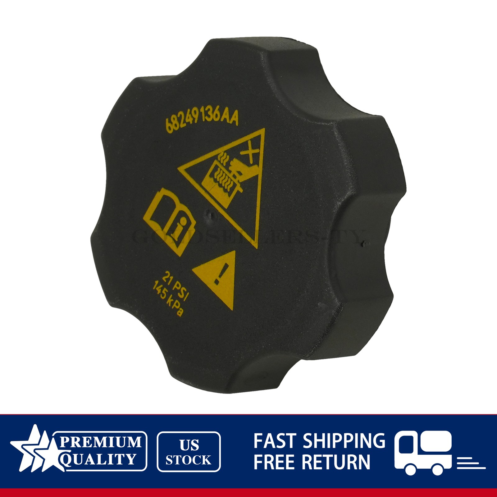 NEW Radiator Coolant Recovery Cap For Chrysler Dodge Jeep Ram 13-21 68442532AA