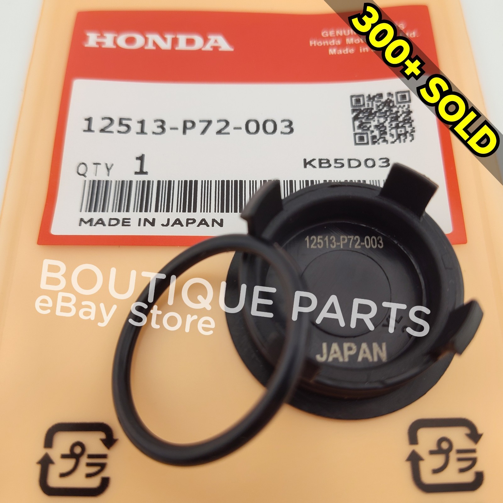 OEM Genuine for Honda Cam Cap Plug Seal 12513-P72-003 Camshaft Gasket Oil Leak