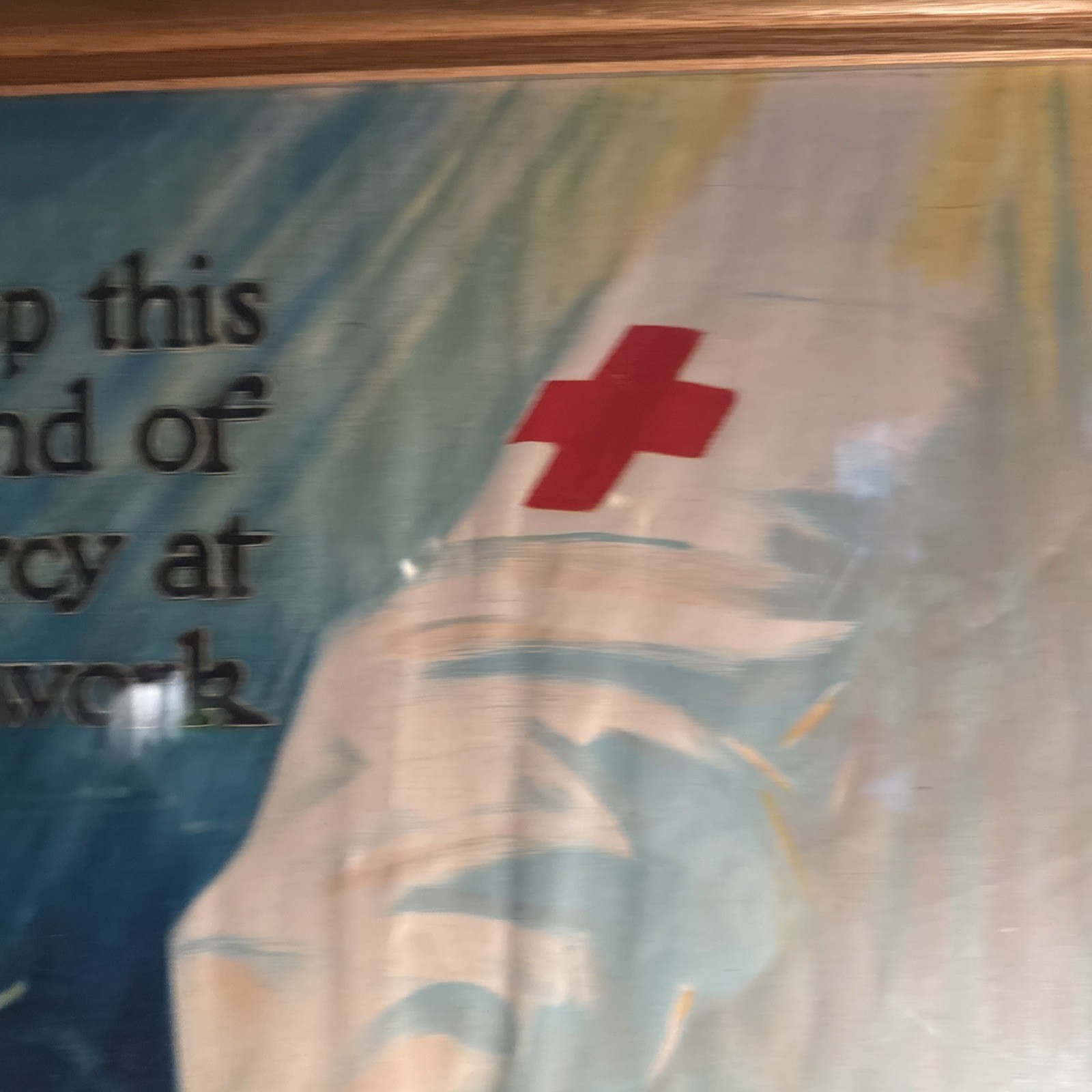 WW1 "Keep This Hand of Mercy as its Work" Red Cross Poster (20" X 27") 1918