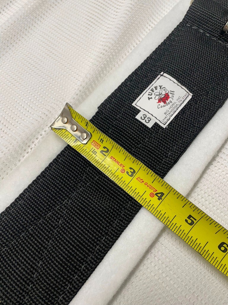 33" Black Nylon Western Cinch, Felt Lined, - New