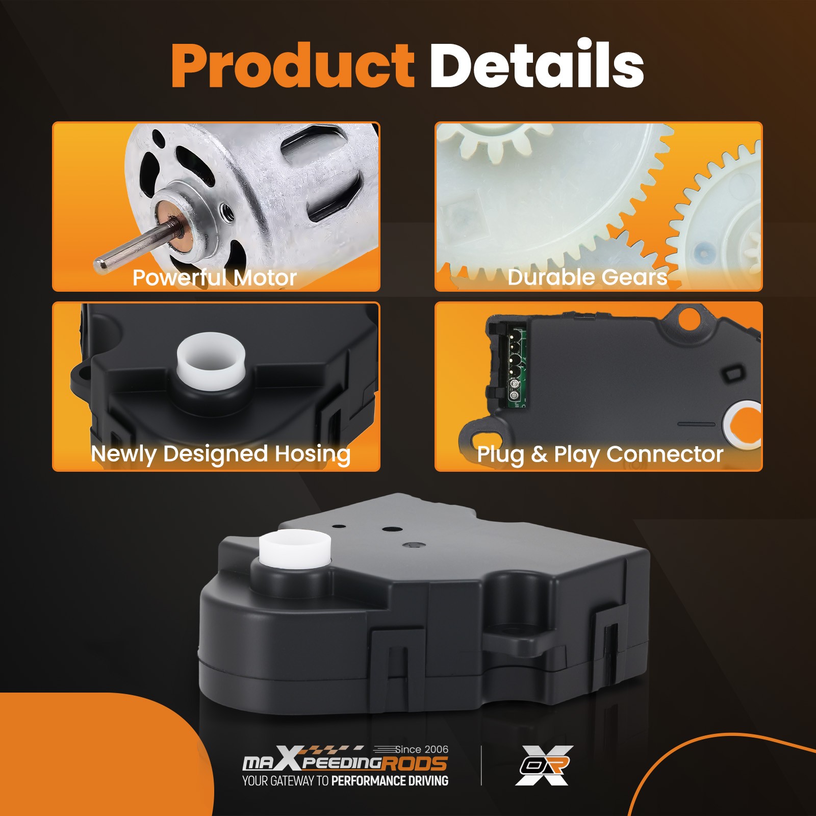 HVAC Blend Door Actuator for Chevrolet Blazer S10 GMC Jimmy 1995-2004 604100