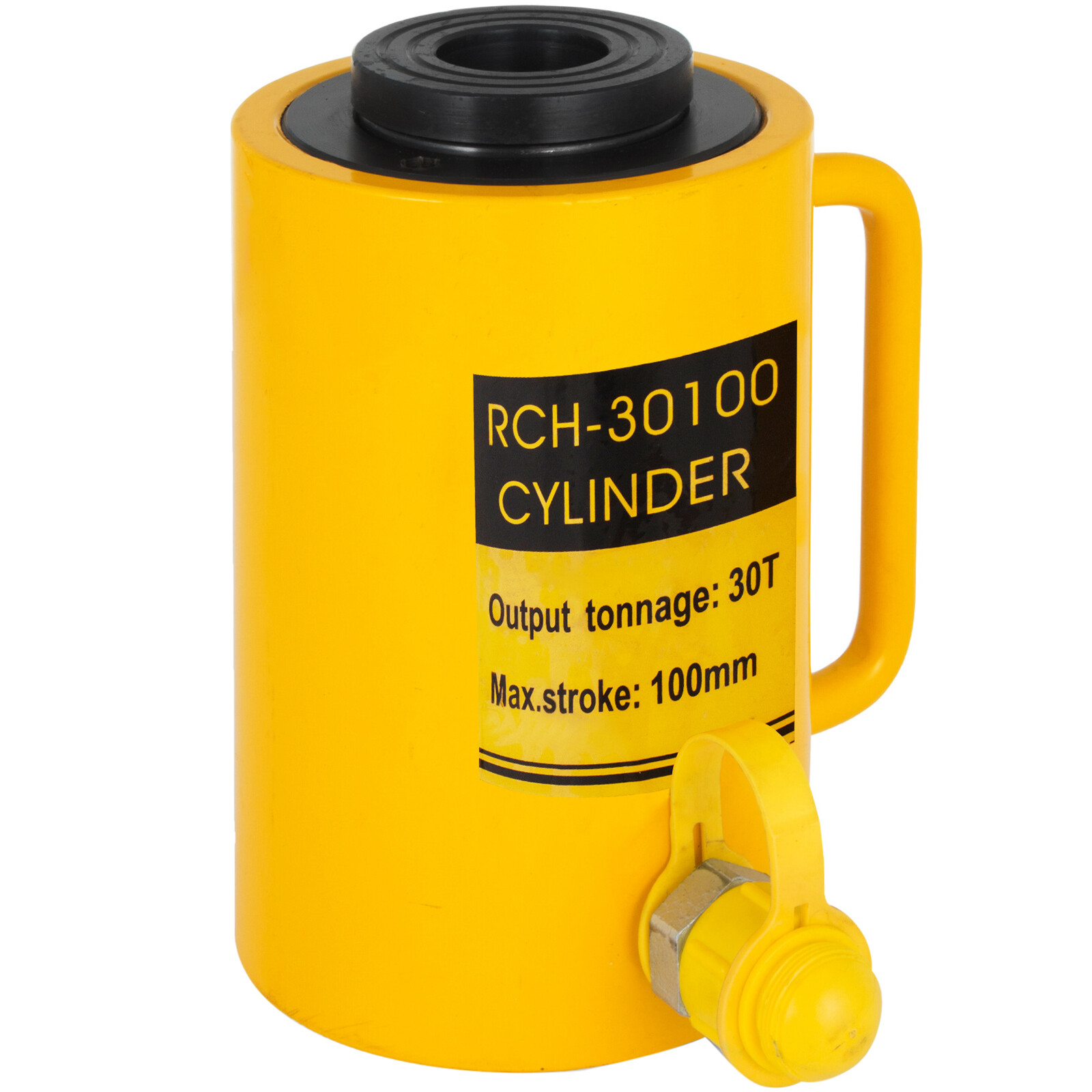 VEVOR Hollow Plunger 30Ton 4"Stoke/ 100mm Hydraulic Cylinder Jack Single Acting