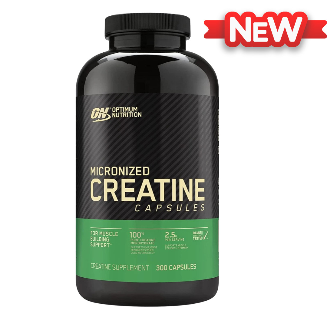 Optimum Nutrition Creatine Monohydrate 300 Capsule 2500mg Micronized New Sealied