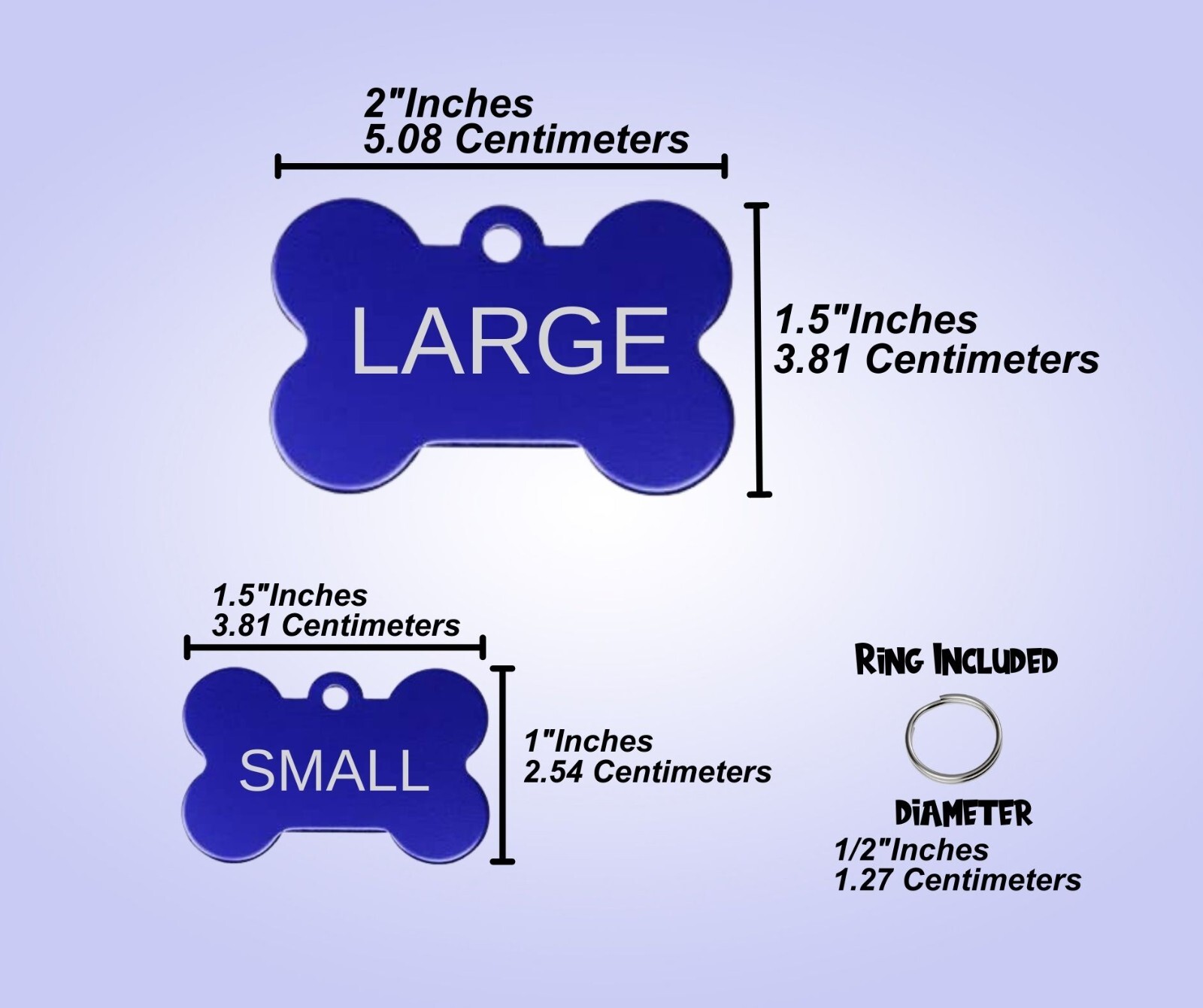 CUSTOM Laser ENGRAVED PERSONALIZED PET TAG ID DOG CAT NAME TAGS DOUBLE SIDE