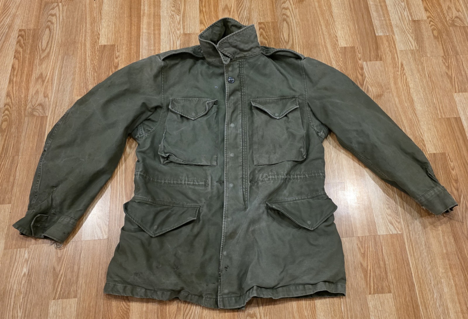 Vintage US Army M-51 Military Field Coat Jacket Korean War Vietnam Era Small Reg