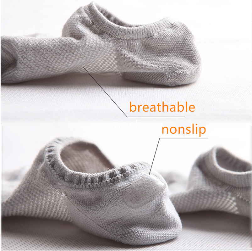 10Pack Men/Women Cotton Bamboo Socks No Show Ankle Low Cut Sport Nonslip Breathe