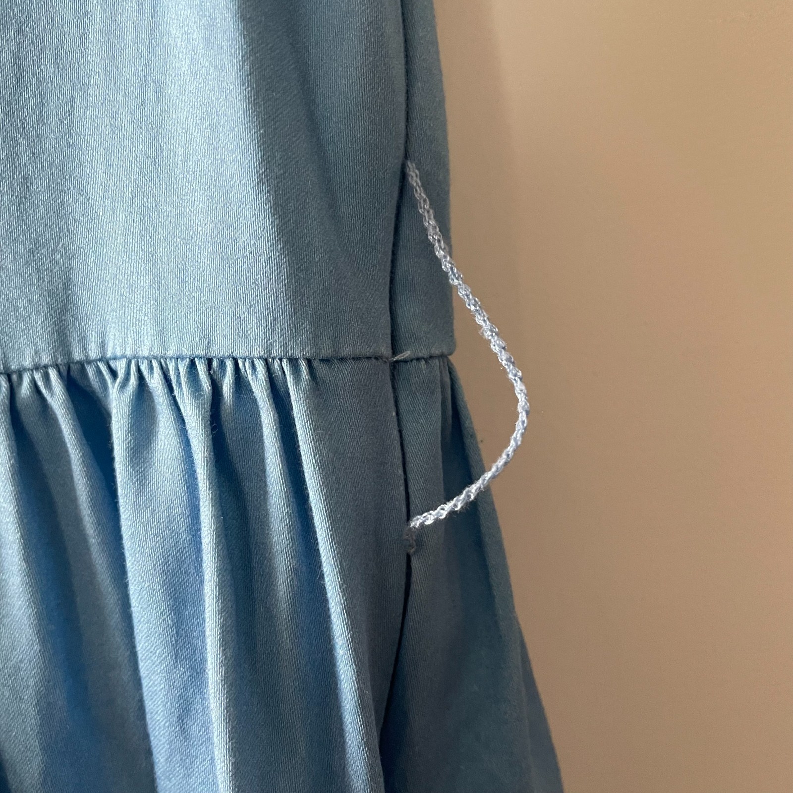 Disney Parks Womens Blue The Dress Shop Beauty Beast Belle Village Dress Size M