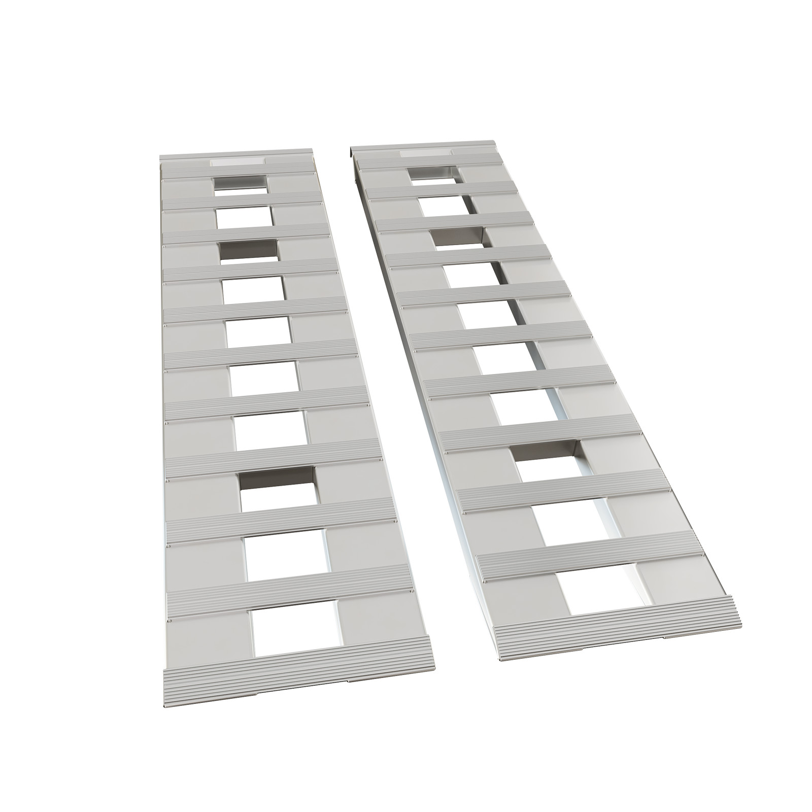 Pair Aluminum 6800LBS Hook End Ramps For Truck Car Auto Trailer 60''X15''