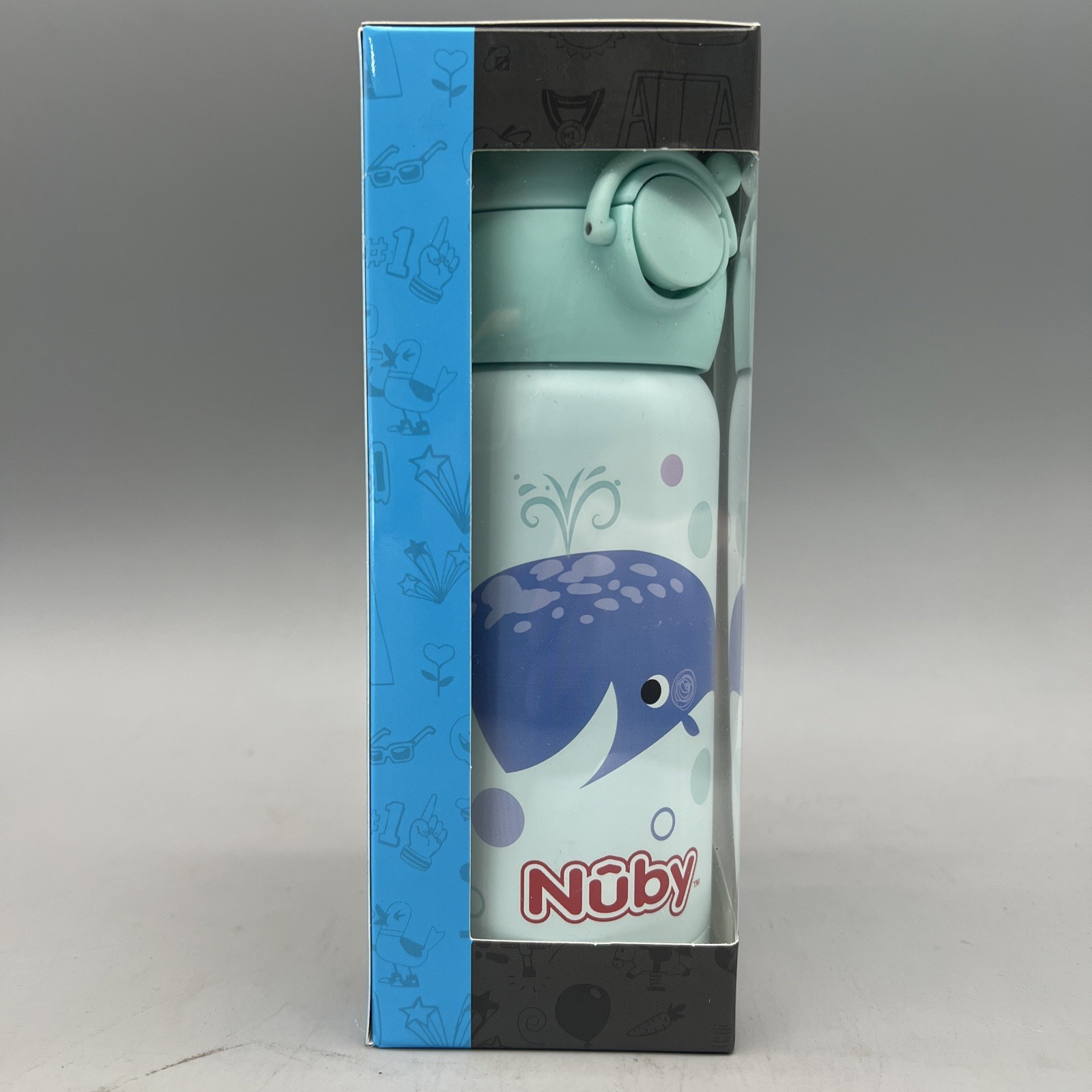 NEW Nuby Thirsty Kids 14oz Stainless Steel Active Cup